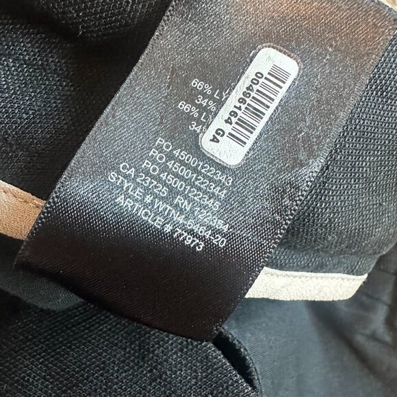 Wilfred Aritzia Black Cropped Length Linen Blend Slacks Pants Size 4 Women's - Picture 11 of 11